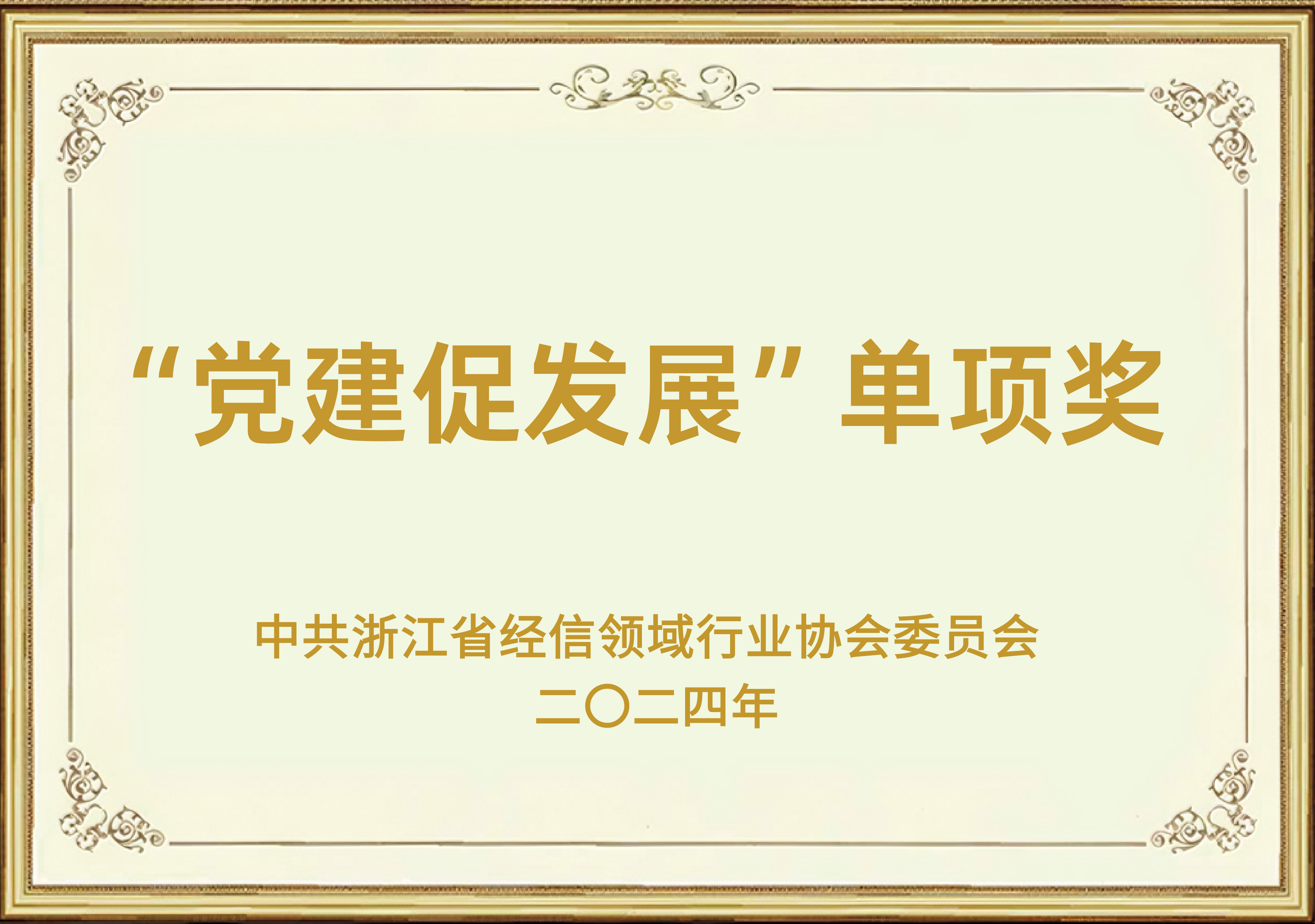 “党建促发展”单项奖